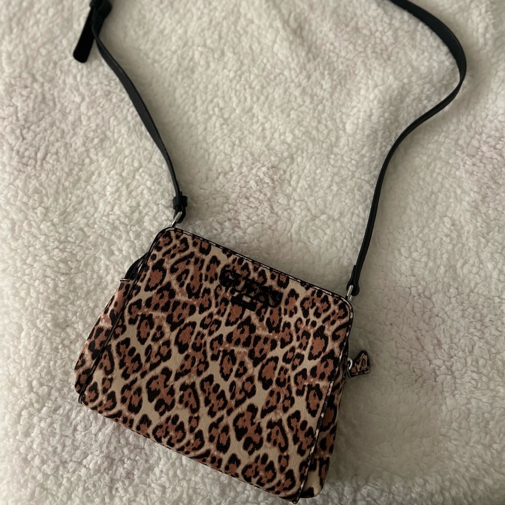 Guess Leopard Print Crossbody Bag